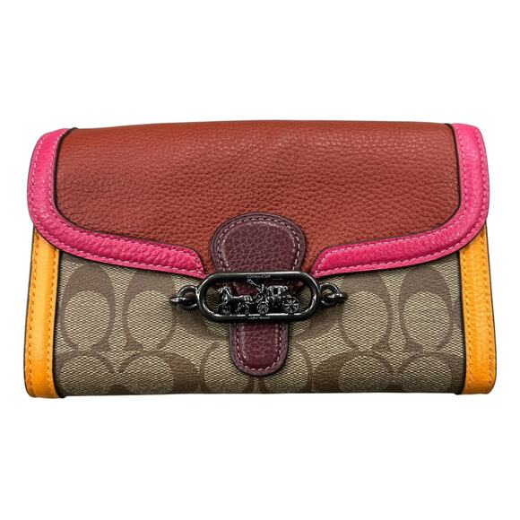 Coach Jade Chain Crossbody in Colorblock Signature Canvas #2631 - Picture 2 of 6